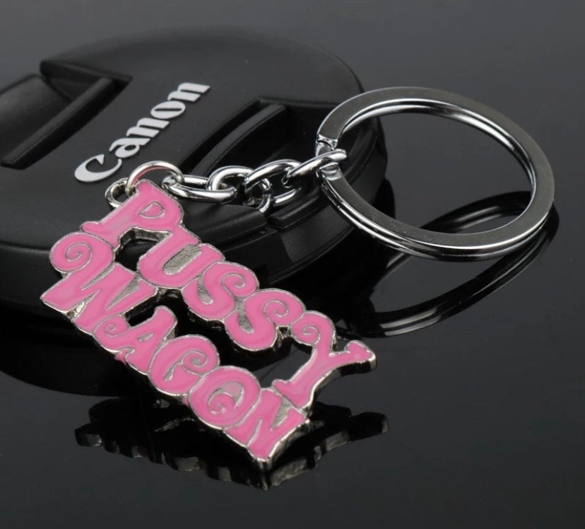 Pussy Wagon Novelty Keyring Keychain | Novelty Funny Humour | Birthday Gift Christmas Present | Friends | Secret Santa |