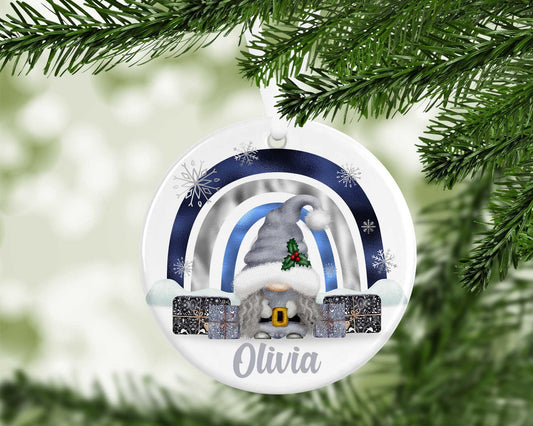 Gonk Gonks Christmas Personalised Kids Christmas Gift Present Keepsake Novelty Bauble Christmas Tree Xmas Son Daughter Dad Boyfriend