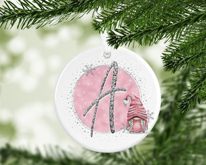 Gonk Gonks Christmas Personalised Pink Kids Christmas Gift Present Keepsake Novelty Bauble Tree Xmas Son Mum Girlfriend Dad Daughter