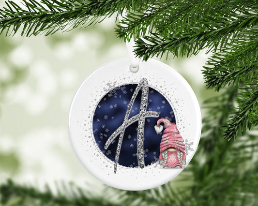 Gonk Gonks Christmas Personalised Pink Navy Kids Christmas Gift Present Keepsake Novelty Bauble Tree Xmas Son Mum Girlfriend Dad Daughter