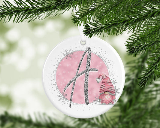 Gonk Gonks Christmas Personalised Pink Kids Christmas Gift Present Keepsake Novelty Bauble Tree Xmas Son Mum Girlfriend Dad Daughter