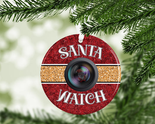 Kids Daughter Son Santa Cam Camera Naughty Nice Personalised Christmas Bauble Gift Present Keepsake Novelty Christmas Tree Xmas