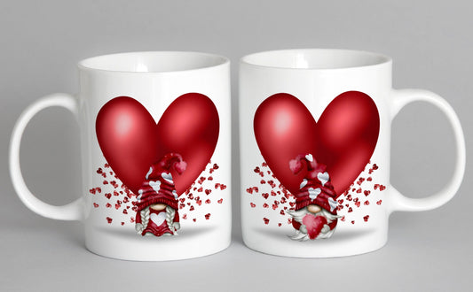 Valentine’s Day Personalised Gonk Gonks Girlfriend Boyfriend Red Wife Husband Fiancé Fiancée Mug Cup Gift Present Tea Coffee Gift
