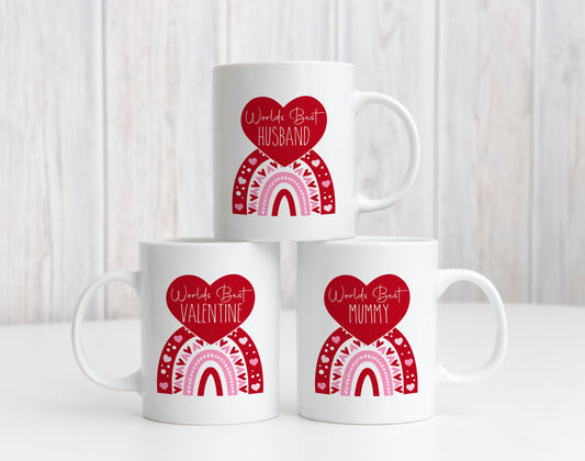 Valentine's Day Christmas Birthday Personalised Worlds Best Girlfriend Boyfriend Wife Husband Fiancé Fiancée Mug Cup Gift Present Gift