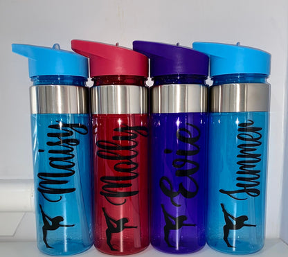 550ml Personalised Custom Water Bottle Kids Water Bottle School Bottle Ballet Dancer Gymnastics  Gymnastic Dancer Sports Bottle Gift For Her
