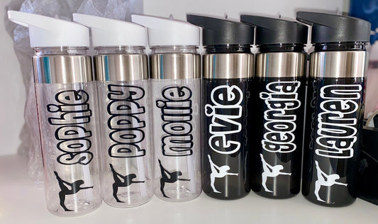 550ml Personalised Custom Water Bottle Kids Water Bottle School Bottle Gymnastics Gymnastic Dancer Sports Bottle Gift For Her