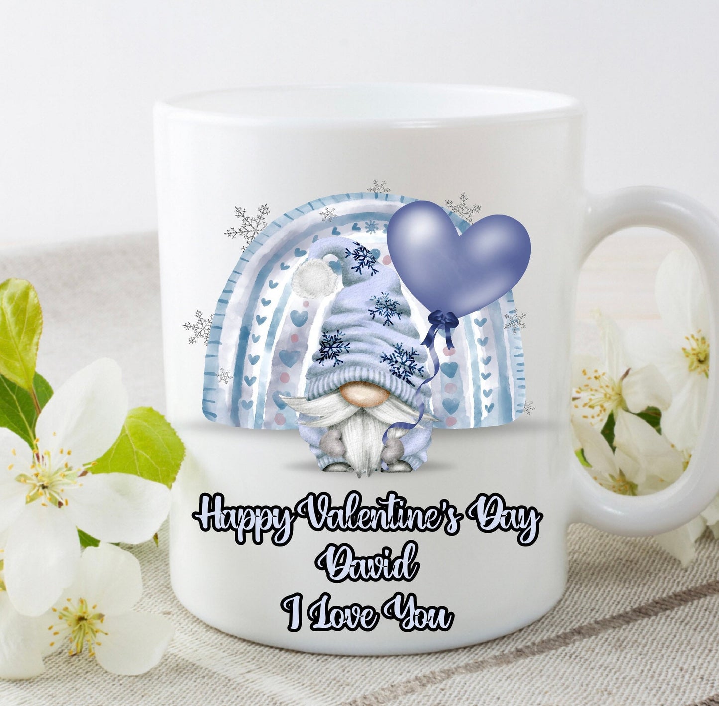 Personalised Christmas Birthday Mother’s Day Blue Gonk Gonks Girlfriend Wife Boyfriend Fiancée Mug Cup Gift Present Tea Coffee Gift