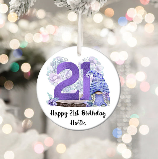 Gonk Gonks Christmas Birthday 21st 18th 16th Personalised Gift Present Keepsake Bauble Plaque Christmas Tree Xmas Daughter Girlfriend Mum