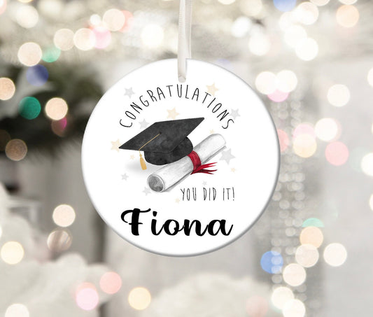 Congratulations Graduation Student University College End of School Leavers 2022 2023 Keepsake Plaque Bauble Personalised Custom Gift