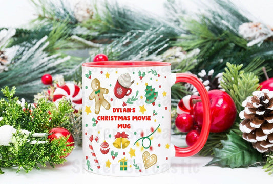 Personalised Christmas Movie Xmas Eve Mug Cup Kids Daughter Mum Gran Sister Friend Niece Granddaughter Nana Keepsake Gift Present