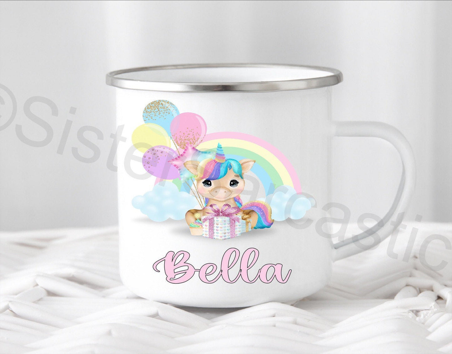 Personalised Unicorn Christmas Birthday Mug Cup Kids Daughter Sister Friend Niece Granddaughter Keepsake Gift Present