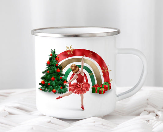 Personalised Kids Ballerina Ballet Dancer Christmas Mug Cup Daughter Keepsake Gift Present Stocking Filler Stuffers Christmas Eve Box