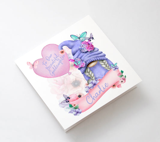 Personalised Mother's Day Birthday Goddaughter Wife Mum Sister Daughter Niece Fiancée Friend Girlfriend Gonk Gonks Greeting Card Keepsake