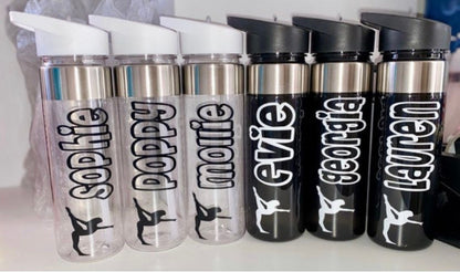 Personalised Gymnastic Water Bottle | 550ml Leak Proof | Birthday Gift Party Gift School Water Bottle | Sister Daughter Birthday Christmas