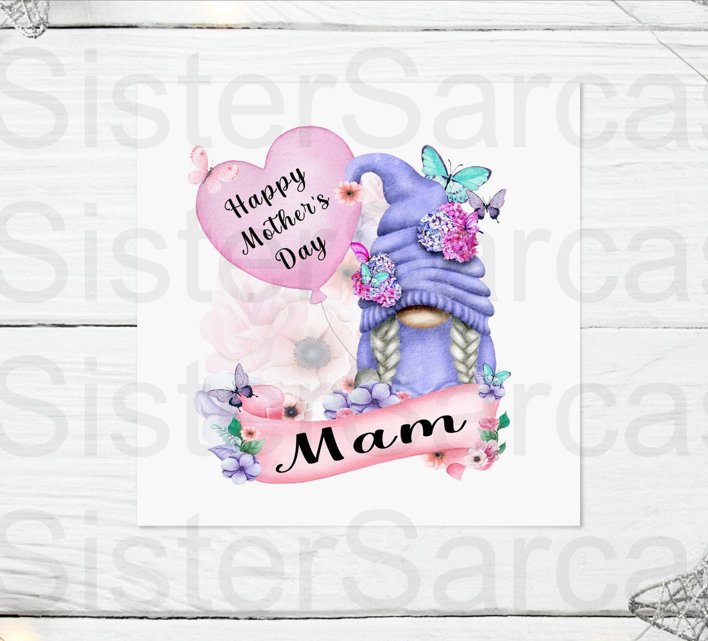 Mother’s Day Gonk Gonks Personalised Greetings Card Gift Present Mam Mum Mammy Step Mum Step-mum Gran From Daughter Son Keepsake Novelty