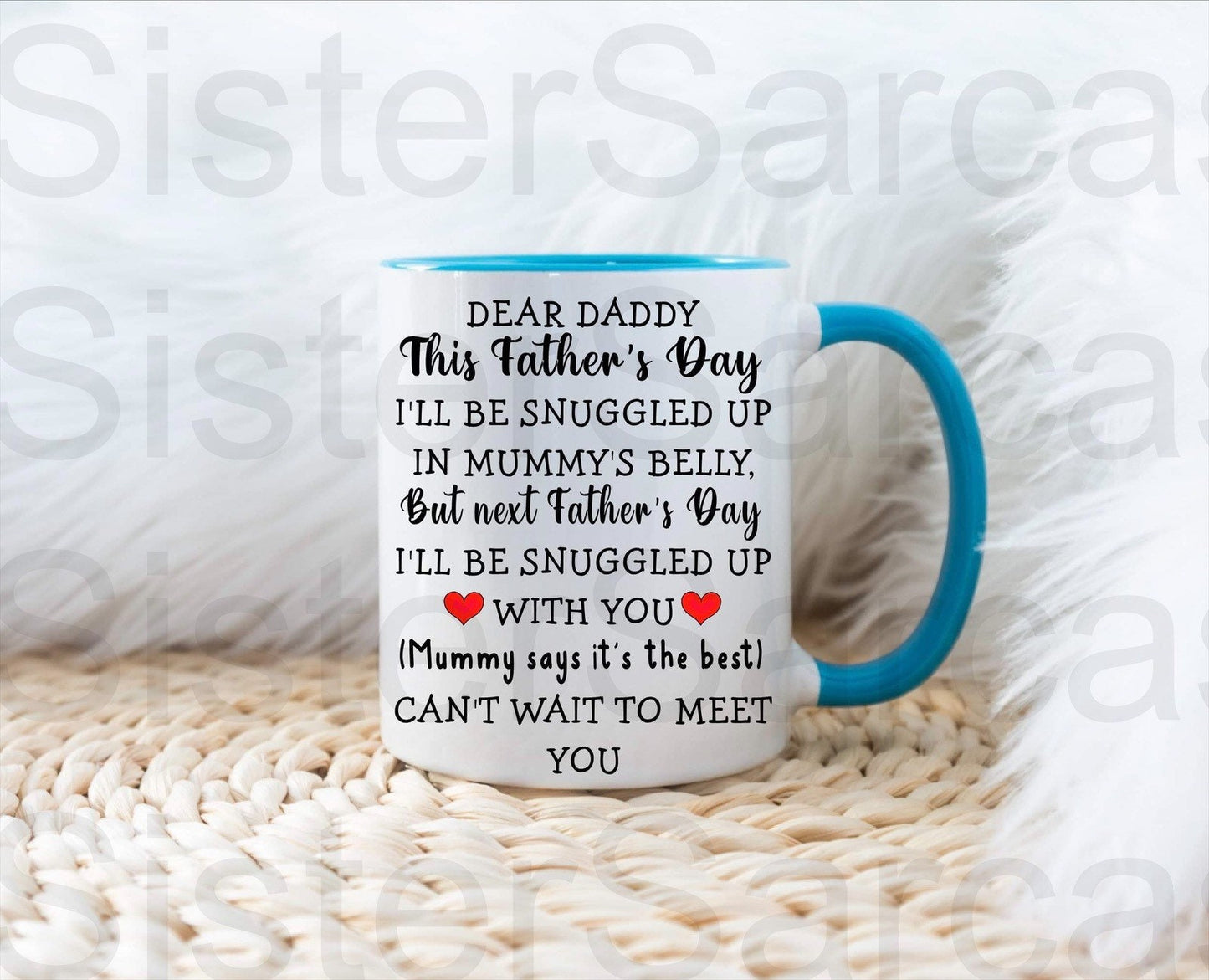 Daddy to be Father’s Day Christmas Birthday from bump baby present gift personalised with your scan photo mug cup keepsake