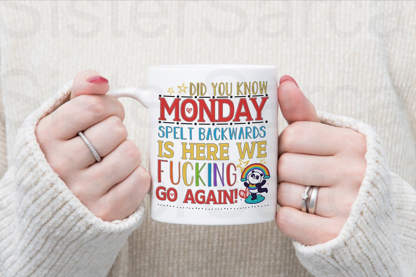 Rude Funny Monday Morning Personalised Cup Mug Daughter Mum Gran Sister Friend Nana Keepsake Gift Present