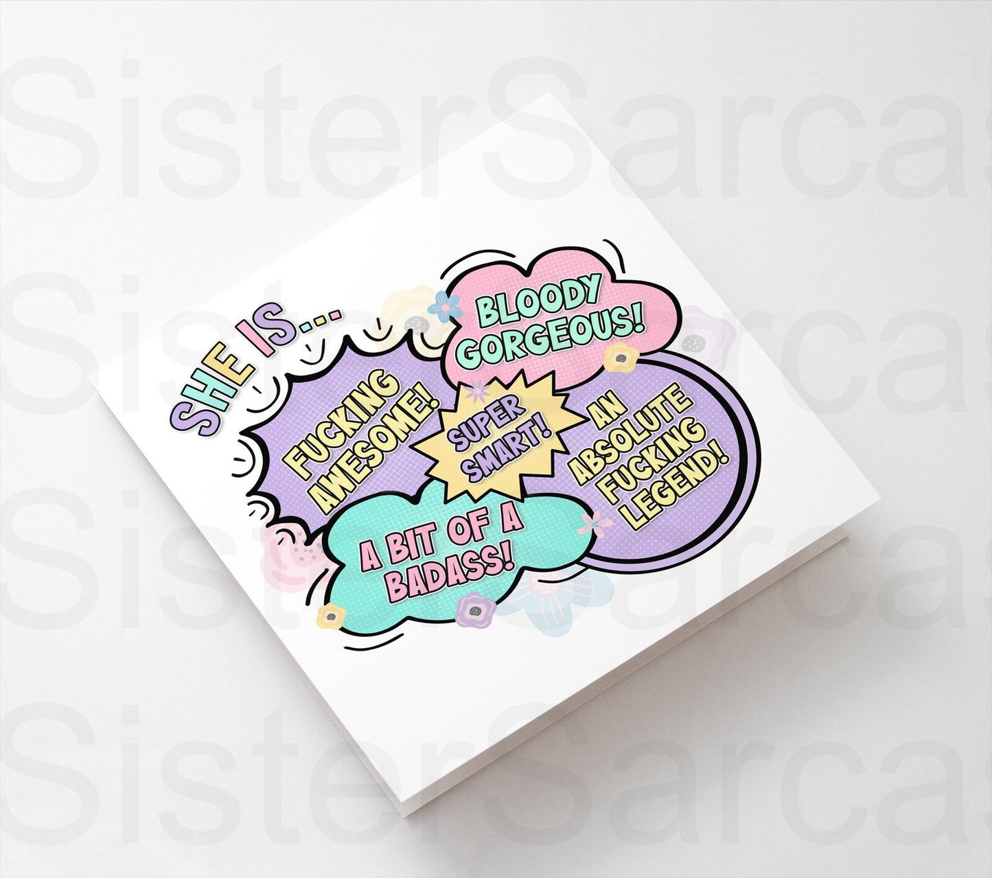 Birthday Motivational Rude Funny Greeting Card Personalised Gift - Gift for Best Friend - Leavers Card