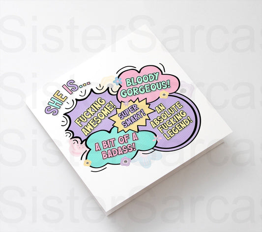 Birthday Motivational Rude Funny Greeting Card Personalised Gift - Gift for Best Friend - Leavers Card