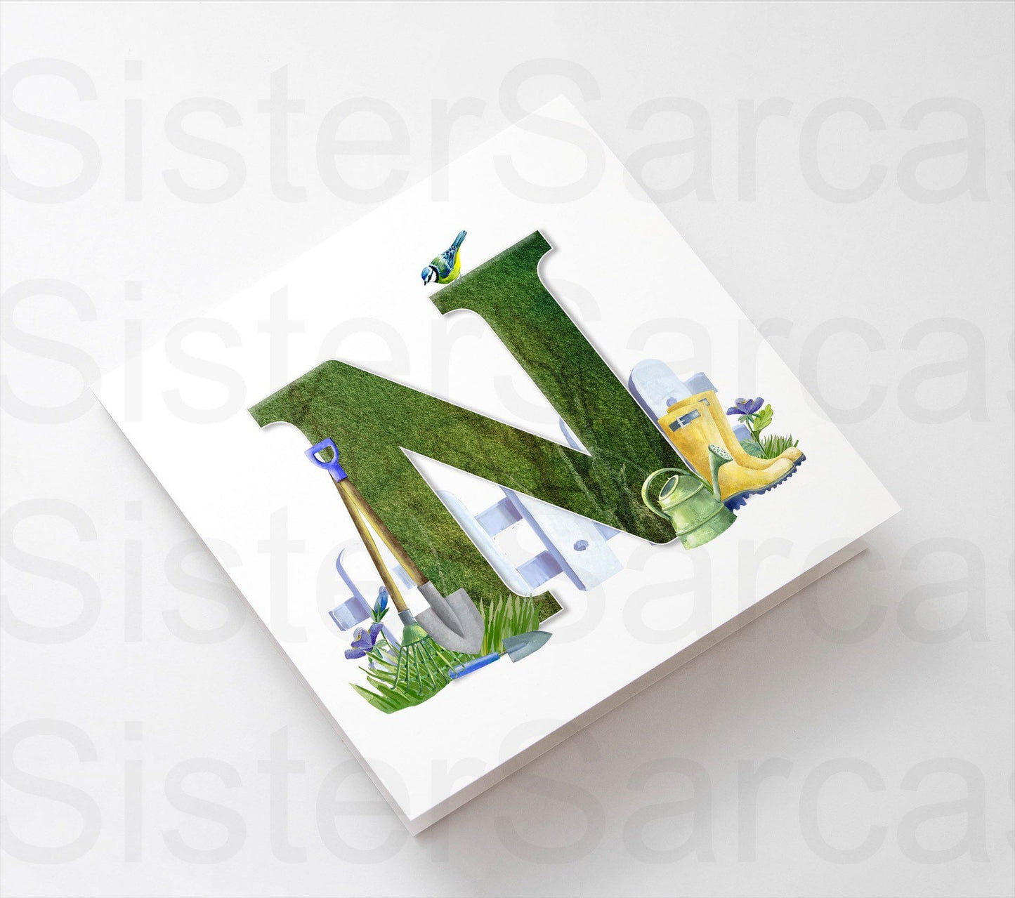 Gardening Green Finger Personalised Birthday Father’s Day Dad Stepdad Grandad Mummy Greeting Card Keepsake