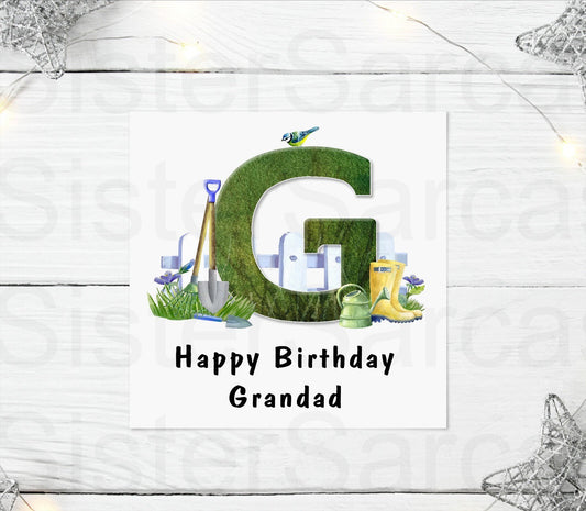 Gardening Green Finger Personalised Birthday Father’s Day Dad Stepdad Grandad Mummy Greeting Card Keepsake