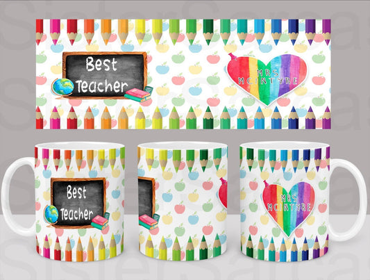 Best Teacher Personalised Gift End of Year Term Christmas Gift Thank You Leavers Birthday Cup Mug Keepsake Gift Present