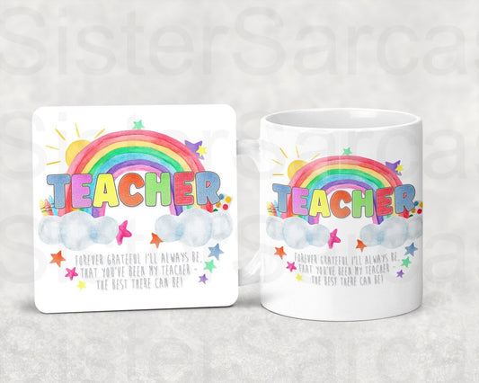 Teacher End of Year Term Christmas Personalised Gift Thank You Leavers Birthday Cup Mug Keepsake Gift Present
