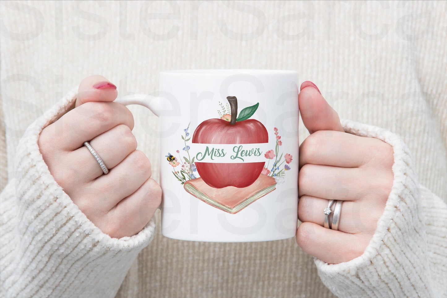 Best Teacher End of Year Term Apple Christmas Personalised Gift Thank You Leavers Birthday Cup Mug Keepsake Gift Present