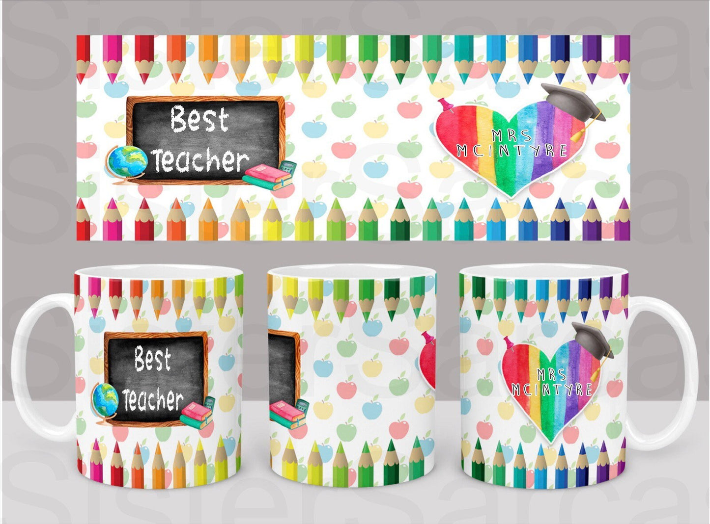 Best Teacher Personalised Gift End of Year Term Christmas Gift Thank You Leavers Birthday Cup Mug Keepsake Gift Present