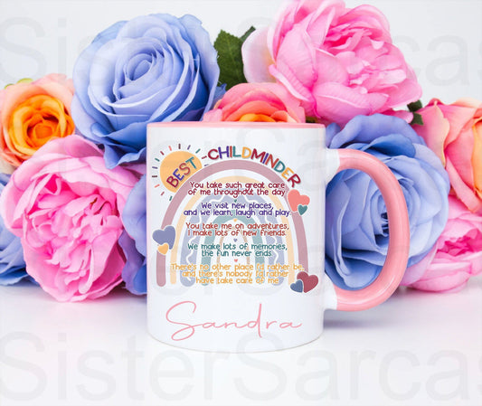 Best Childminder Nursery Teacher Personalised Gift End of Year Term Christmas Gift Thank You Birthday Cup Mug Keepsake Gift Present