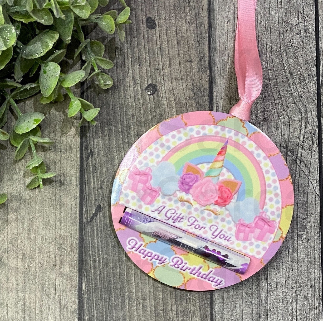 Unicorn Birthday Girl Daughter Gift For Kids Teens Adults Money Gift Holder Money Gift For Mum Dad Personalised Gift Money Wallet Money Card