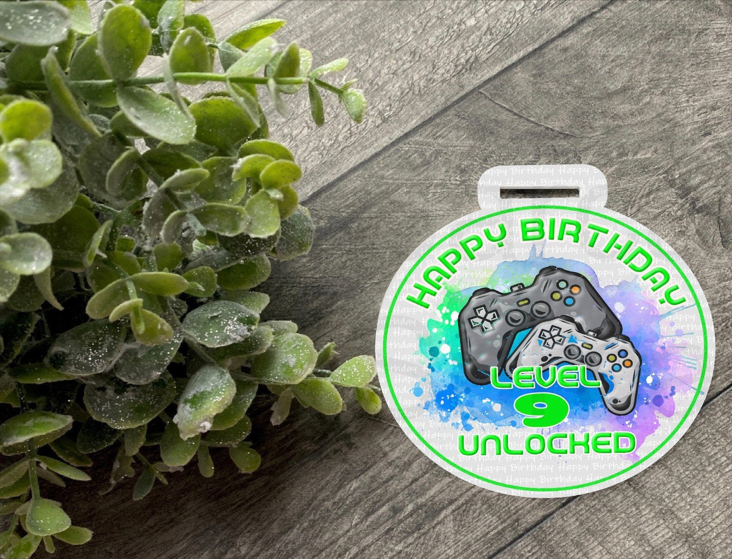Personalised Kids Boys Birthday Medal Gift, Gamer Birthday, Birthday Badge,Daughter, Son, Nephew, Grandson Granddaughter, Personalised Gift,