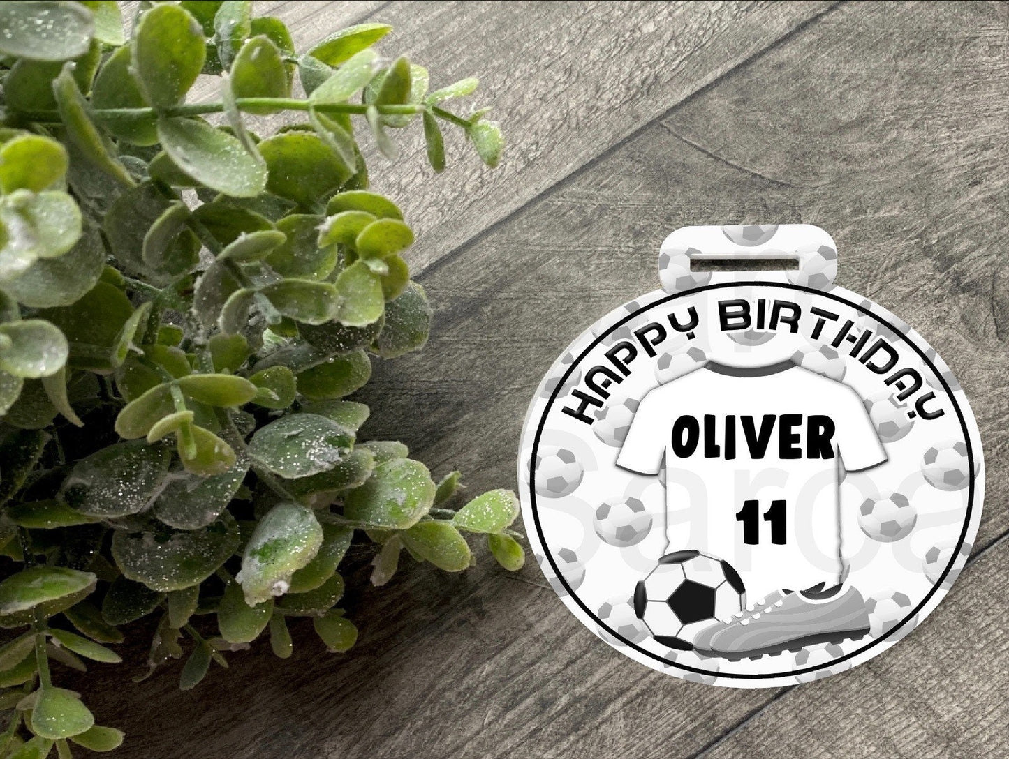 Personalised Kids Boys Birthday Medal Gift, Football Birthday Gift, Birthday Badge, Daughter, Son, Nephew, Grandson Granddaughter,