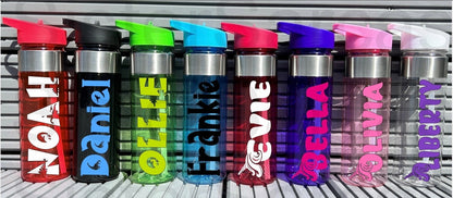 550ml Personalised Water Bottle Kids Water Bottle Back to School Water Bottle Unicorn Dinosaur Gift Water Bottle Gift For Him Gift For Her