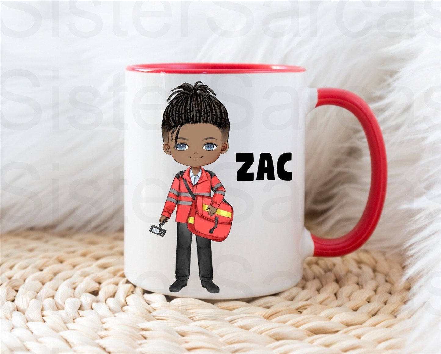 Personalised Postman Christmas Birthday Gift Present Cup Mug Gift for Son Brother Husband Grandad Papa