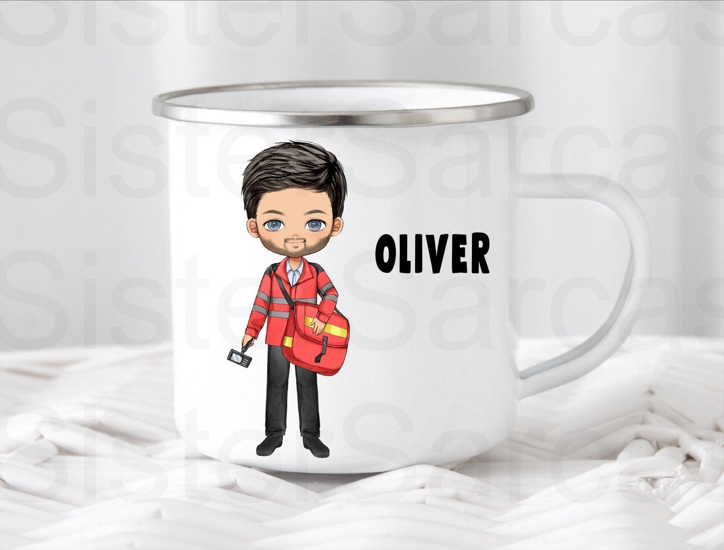 Personalised Postman Christmas Birthday Gift Present Cup Mug Gift for Son Brother Husband Grandad Papa