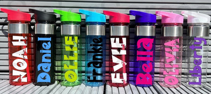 550ml Personalised Water Bottle Kids Water Bottle Back to School Bottle Sports Bottle Dinosaur Gift Water Bottle Gift For Him Gift For Her