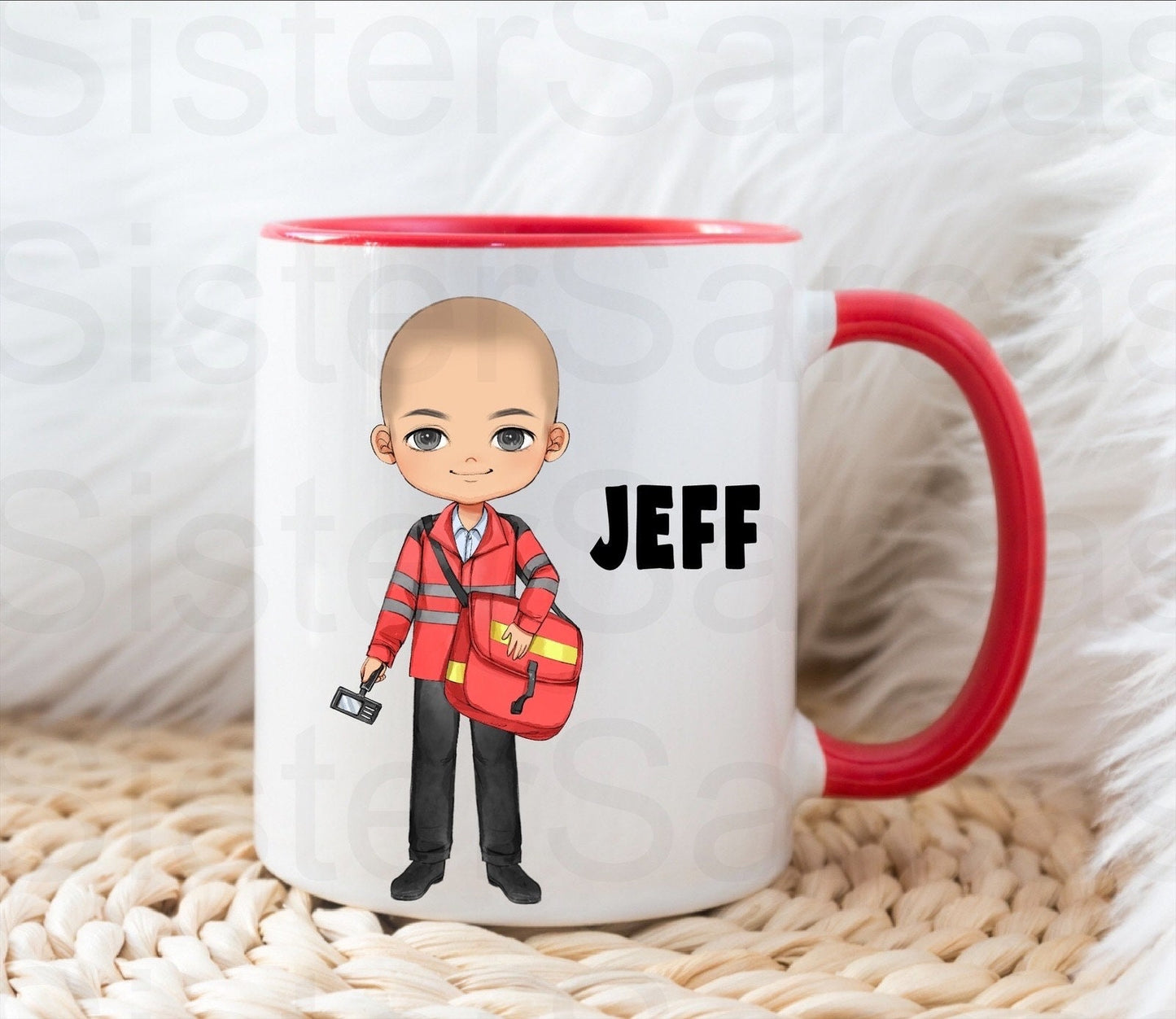 Personalised Postman Christmas Birthday Gift Present Cup Mug Gift for Son Brother Husband Grandad Papa