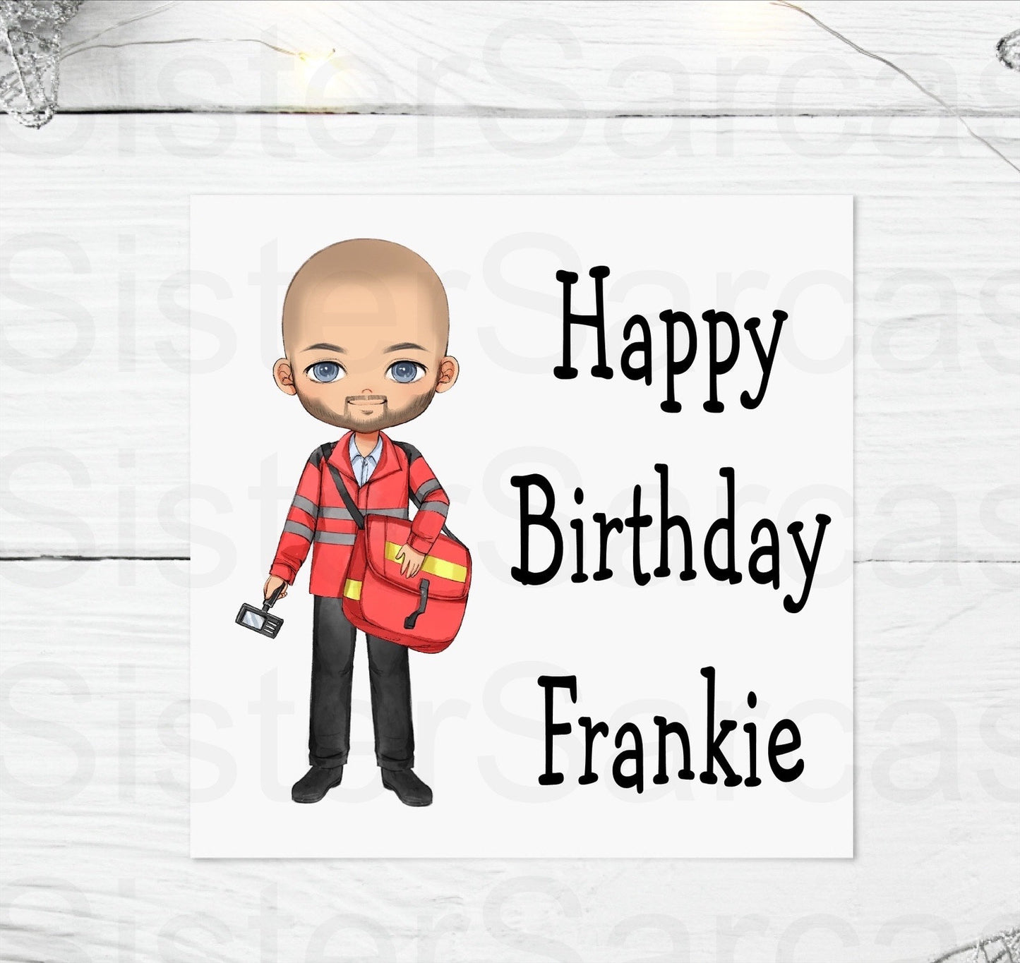 Postman Personalised Birthday Father’s Day Christmas Dad Stepdad Son Brother Greeting Card Keepsake