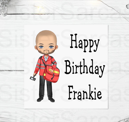 Postman Personalised Birthday Father’s Day Christmas Dad Stepdad Son Brother Greeting Card Keepsake