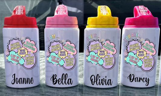 Personalised Motivation Metal Water Bottle, Perfect For Back To College, Univeristy, Work, Sports, On The Go, Christmas GiftBirthday Present