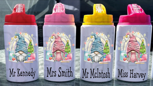 Personalised Teacher Thank You Gift Metal Water Bottle, Perfect For School, Sports, On The Go, Gift For Him, Her, Christmas Birthday Present