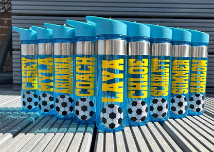 Personalised Water Bottle | 550ml Customised | Kids Water Bottle | School Bottle | Sports Bottle | Football Bottle | Birthday Gift