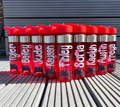 Personalised Water Bottle | 550ml Customised | Kids Water Bottle | School Bottle | Gamer Bottle | Gaming Bottle | Birthday Gift